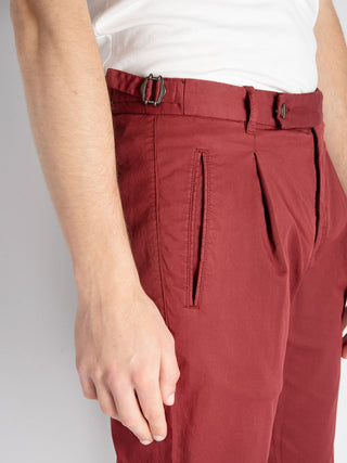 Pantalone 'Retro' Gabardina - Rosso