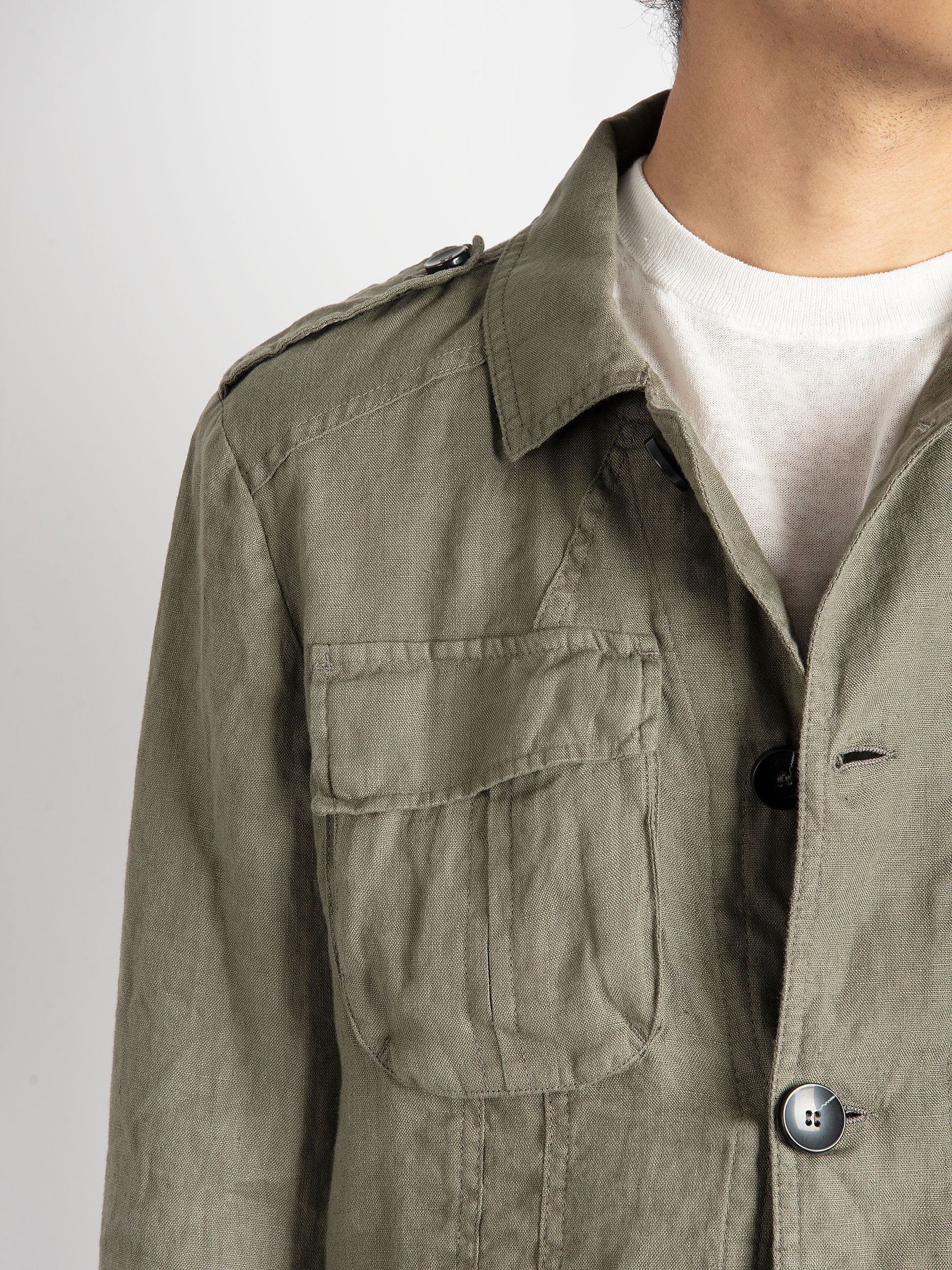 Field Jacket 'Sydney' Lino - Verde Militare