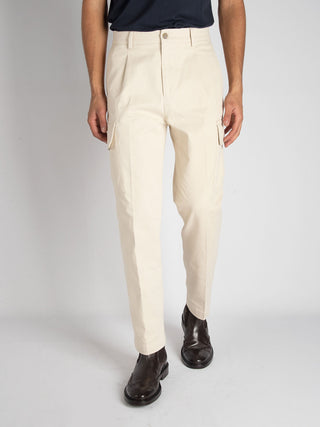 Pantalone Cargo - Ecru