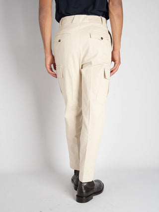 Pantalone Cargo - Ecru