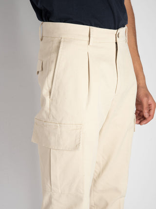 Pantalone Cargo - Ecru