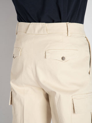 Pantalone Cargo - Ecru