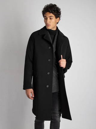 Cappotto Monopetto Loyd - Nero