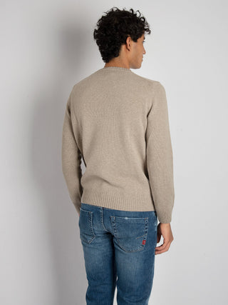 Maglia Girocollo Basic - Tortora