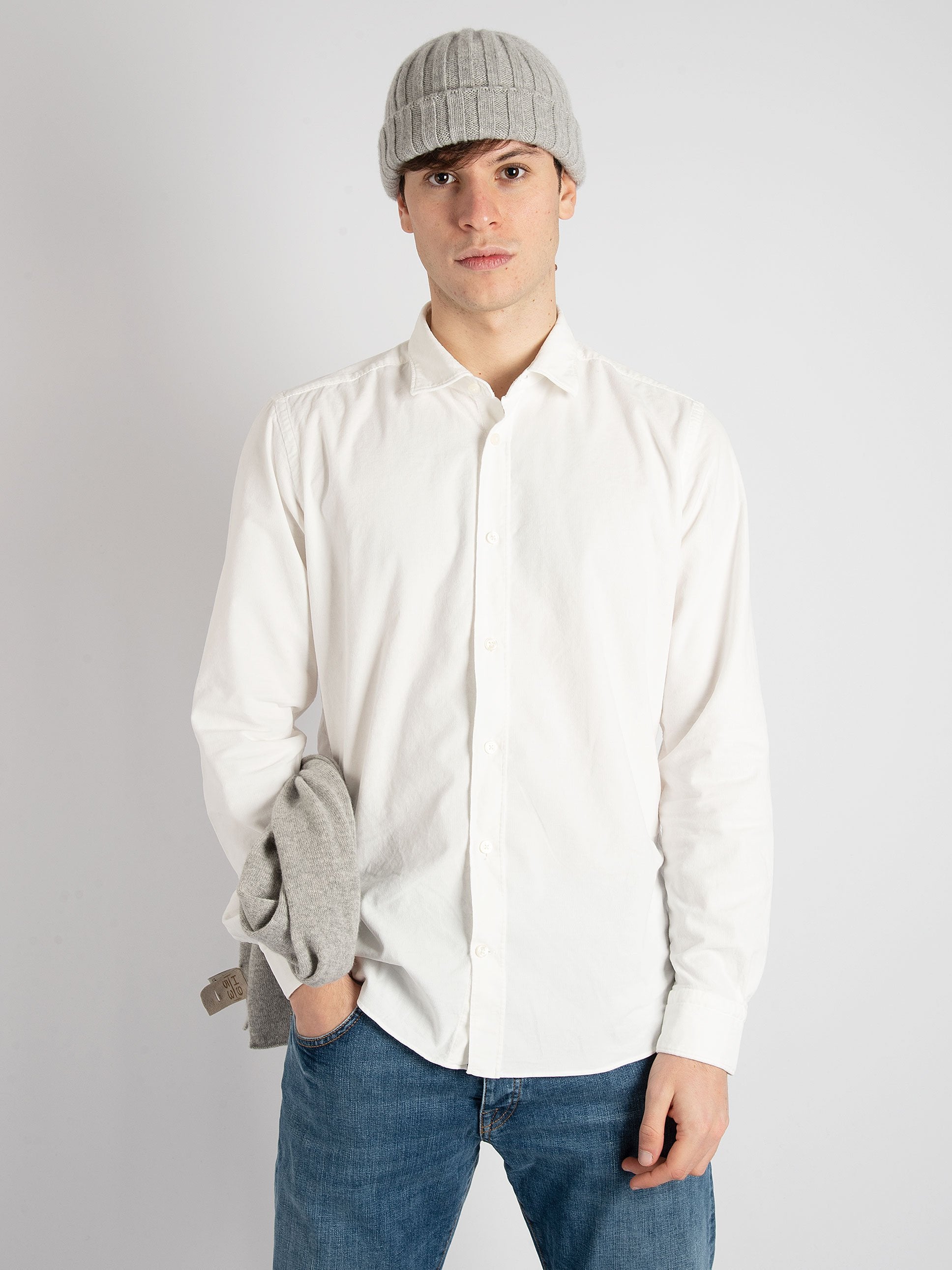 Camicia 'Formal' Millerighe - bianco