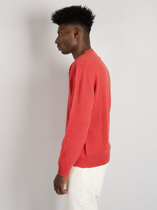 Maglia Girocollo Cashmere - Corallo