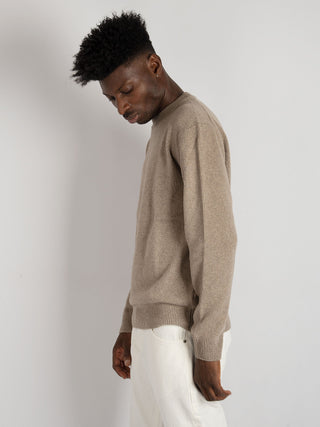 Maglia Girocollo Cashmere - Tortora