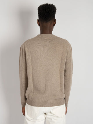 Maglia Girocollo Cashmere - Tortora