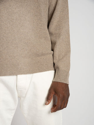 Maglia Girocollo Cashmere - Tortora