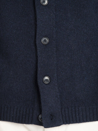 Maglia Cardigan Cashmere - Blu