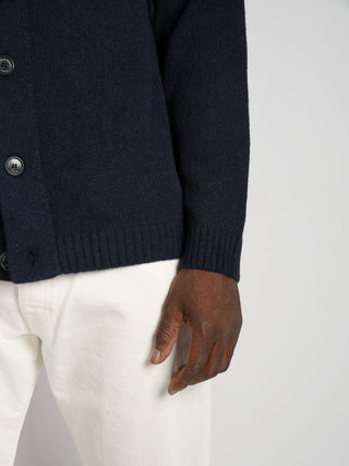 Maglia Cardigan Cashmere - Blu