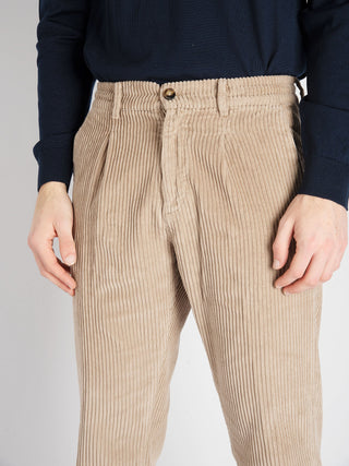 Pantalone 'S.Mitte'' Velluto - Beige