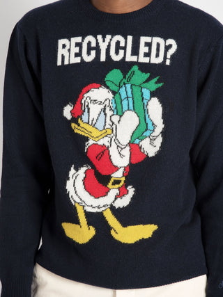 Maglia 'Santa Donald' - Blu