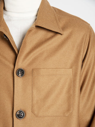 Field Jacket in Lana - Tabacco