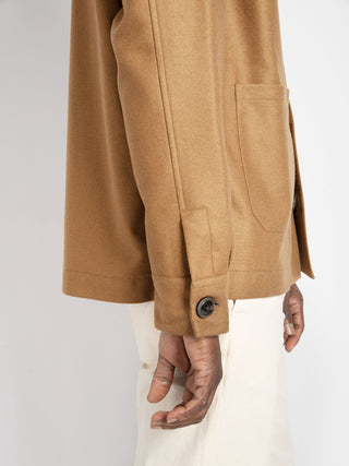 Field Jacket in Lana - Tabacco