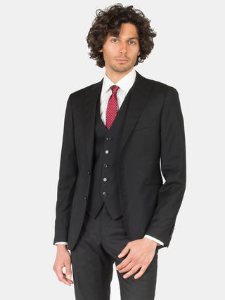 Abito lana/lycra tre pezzi - nero