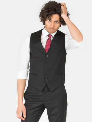 Abito lana/lycra tre pezzi - nero